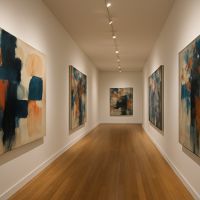 Une ambiance galerie d’art dans le couloir