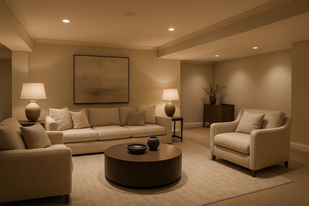 Sous-sol chic : créez un cocon détente