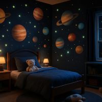 Chambre d’enfant : déco galaxie magique