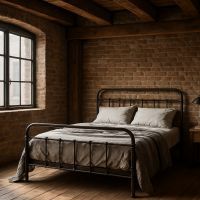 Chambre style loft : matières brutes trendy